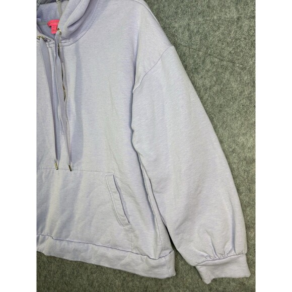 Lilly Pulitzer Suri Hoodie Women’s XL Lilac Purple 1/2 Zip Pullover - Picture 4 of 11